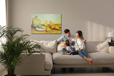 Ljuddämpande tavla - Painted pears