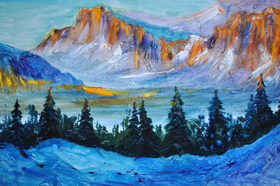 Ljuddämpande tavla - Colorado mountain landscape