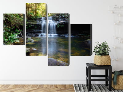 Ljuddämpande tavla - A waterfall in the bush