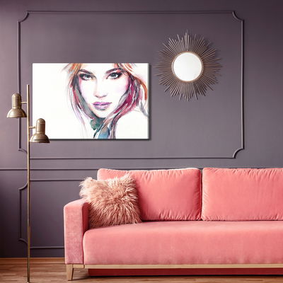 Ljuddämpande tavla - Watercolor portrait