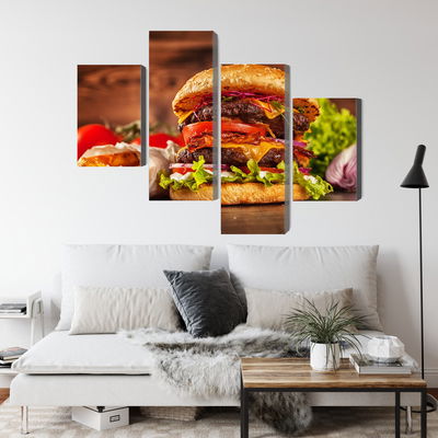 Ljuddämpande tavla - Homemade hamburger