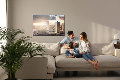 Ljuddämpande tavla - Panorama of Warsaw