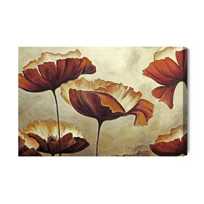 Ljuddämpande tavla - Beautiful poppy flowers