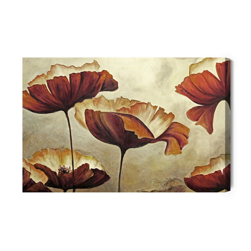 Ljuddämpande tavla - Beautiful poppy flowers