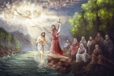 Ljuddämpande tavla - The baptism of the lord