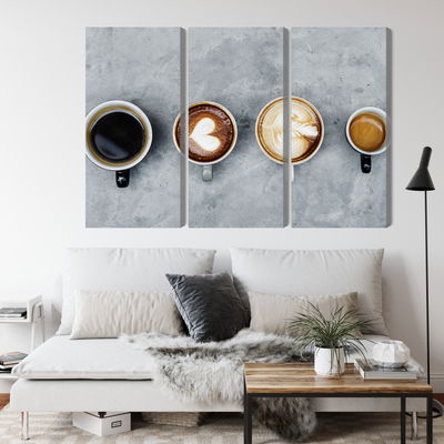 Ljuddämpande tavla - Cups with coffee