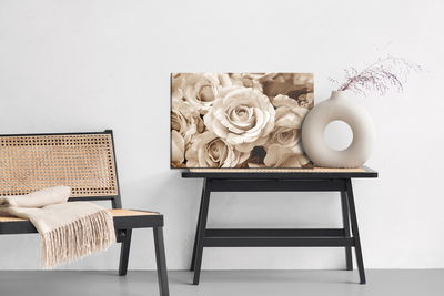 Ljuddämpande tavla - Vintage rose petals