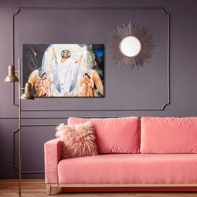 Ljuddämpande tavla - Jesus icon with angels