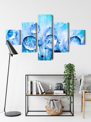 Ljuddämpande tavla - Dew drops on dandelion seeds