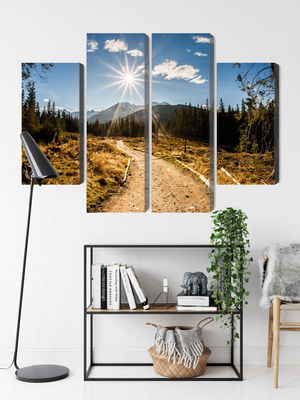 Ljuddämpande tavla - A sunny day in the tatras 3d