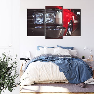 Ljuddämpande tavla - Headlight on an old car