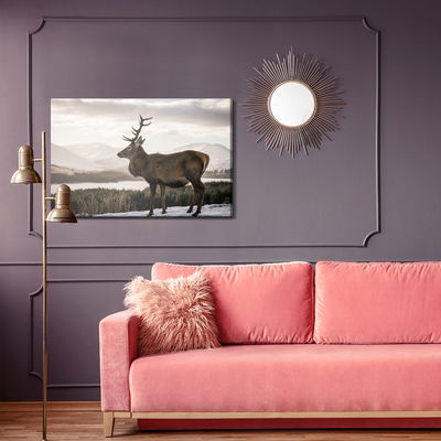 Ljuddämpande tavla - A deer against