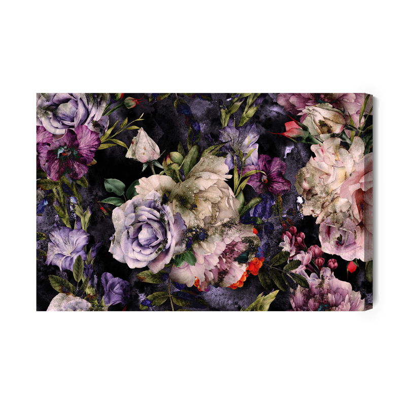 Ljuddämpande tavla - Peony roses in watercolor