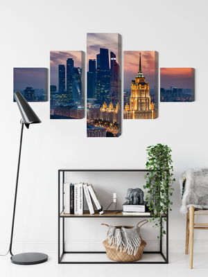 Ljuddämpande tavla - Aerial view of the moscow