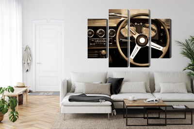 Ljuddämpande tavla - The dashboard of an antique