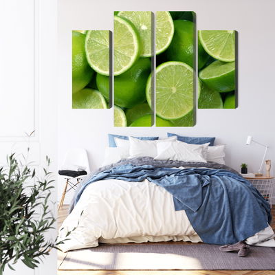 Ljuddämpande tavla - Lime halves