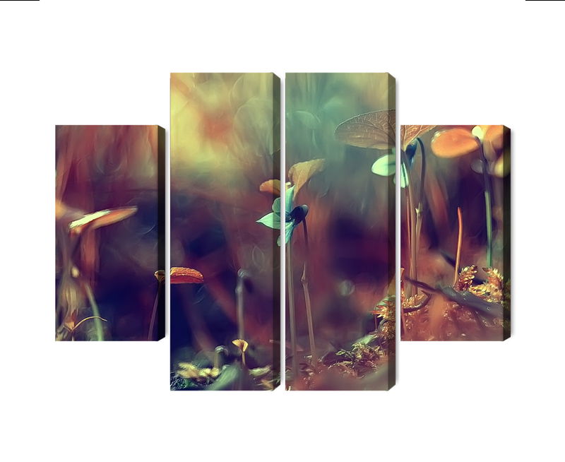 Ljuddämpande tavla - Delicate plants on a macro