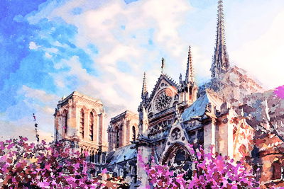 Ljuddämpande tavla - Notre dame cathedral among