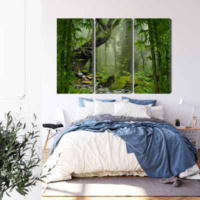 Ljuddämpande tavla - The green of the rain forest