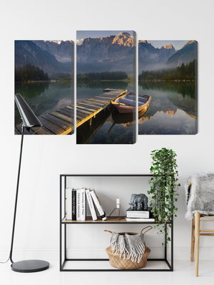 Ljuddämpande tavla - Wooden bridge over