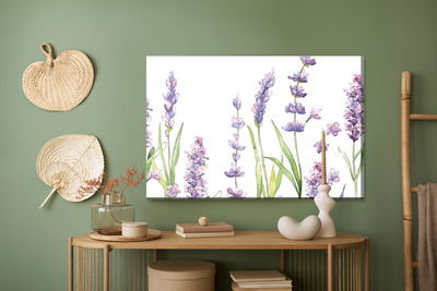 Ljuddämpande tavla - Watercolor lavender flowers
