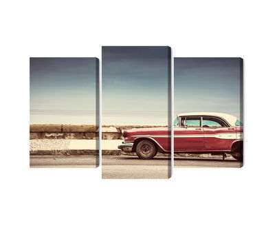 Ljuddämpande tavla - Old american retro car