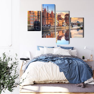 Ljuddämpande tavla - Gdansk motlawa at sunrise