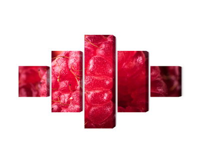 Ljuddämpande tavla - Raspberries on a macro scale