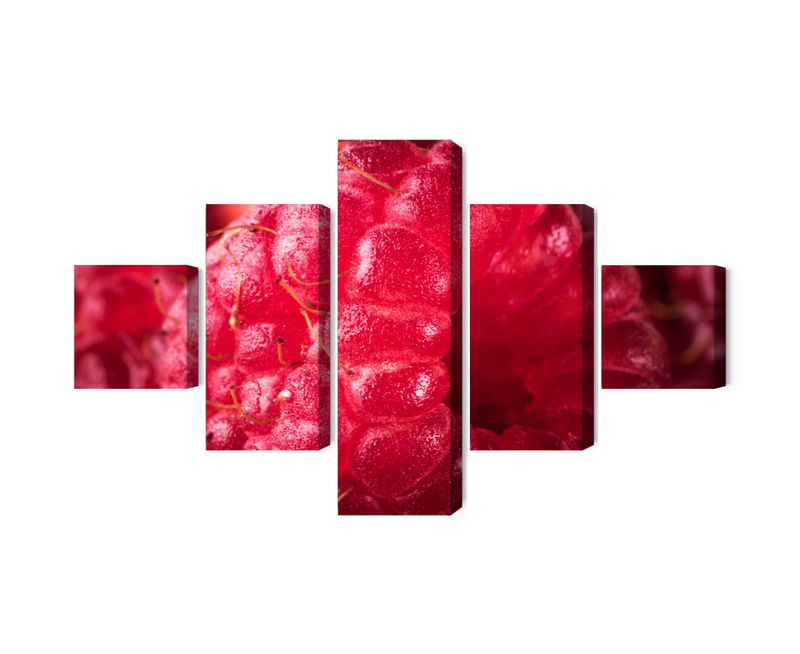 Ljuddämpande tavla - Raspberries on a macro scale