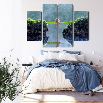 Ljuddämpande tavla - Snail in the rain