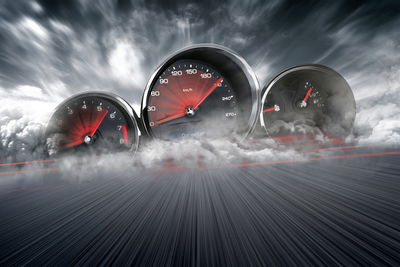 Ljuddämpande tavla - High speed car counters