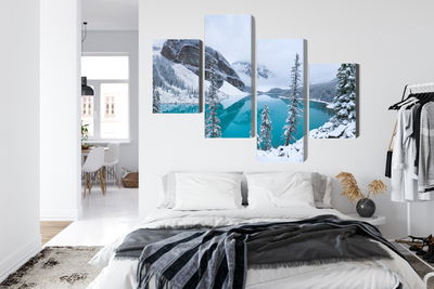 Ljuddämpande tavla - Moraine Lake in winter