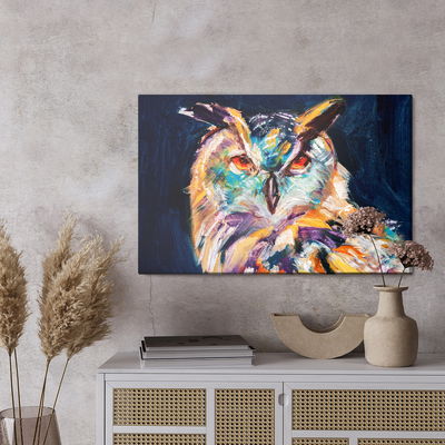 Ljuddämpande tavla - Owl as painted