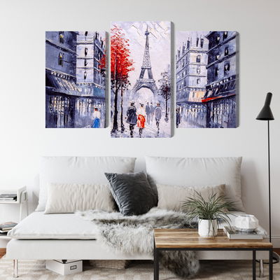 Ljuddämpande tavla - The view of the Paris street