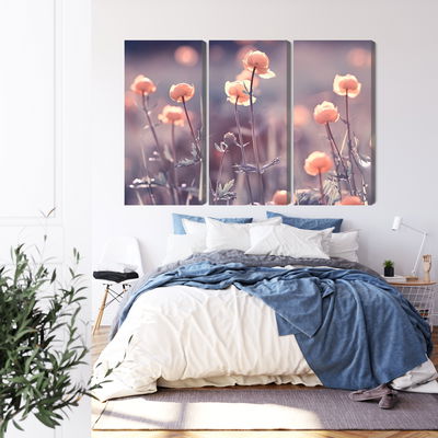 Ljuddämpande tavla - Spring 3d flowers