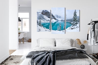 Ljuddämpande tavla - Moraine Lake in winter