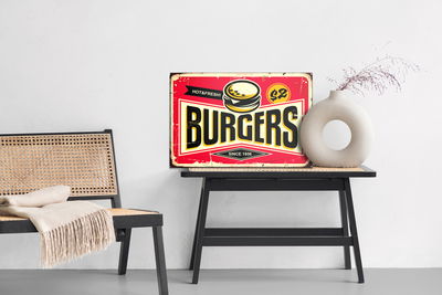 Ljuddämpande tavla - Retro style fast food