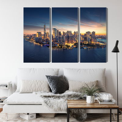 Ljuddämpande tavla - New York city panorama