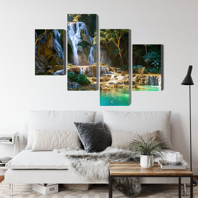 Ljuddämpande tavla - Kuang si waterfall