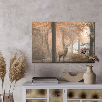 Ljuddämpande tavla - Deer in the autumn forest