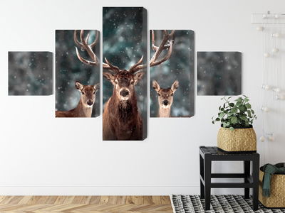 Ljuddämpande tavla - A deer and two does