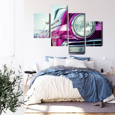 Ljuddämpande tavla - Retro style car headlight