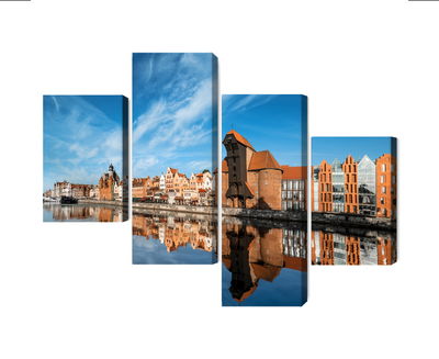 Ljuddämpande tavla - Panorama of gdansk