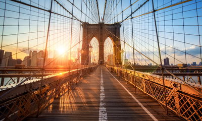 Ljuddämpande tavla - Brooklyn bridge in New York