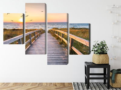 Ljuddämpande tavla - North sea pier 3d