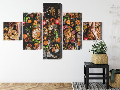 Ljuddämpande tavla - The table was set abundantly