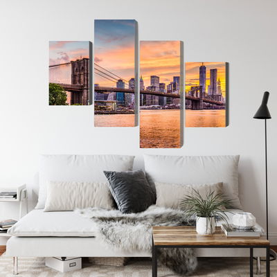 Ljuddämpande tavla - New York city panoramic