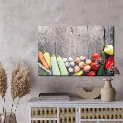 Ljuddämpande tavla - Vegetables on wood