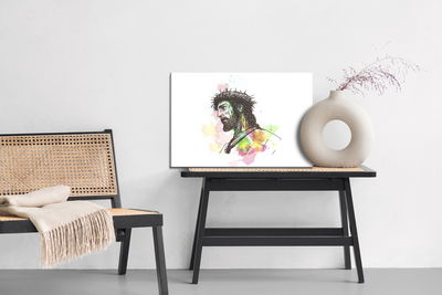 Ljuddämpande tavla - Jesus painted in watercolor