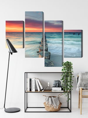 Ljuddämpande tavla - Beautiful sunset over